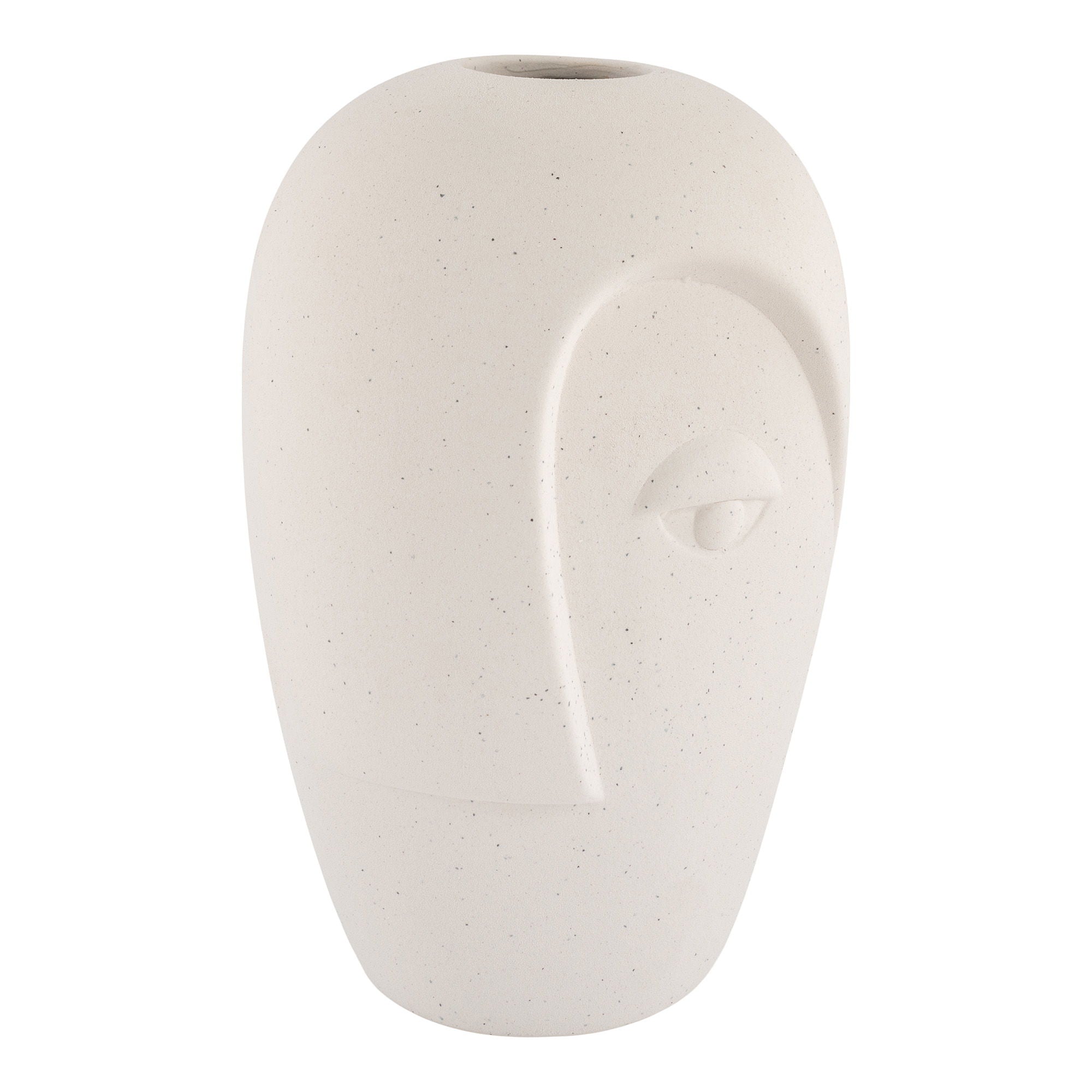 Vase „Face Form“ – Keramikvase, sand, 12,5×13×19,5 cm